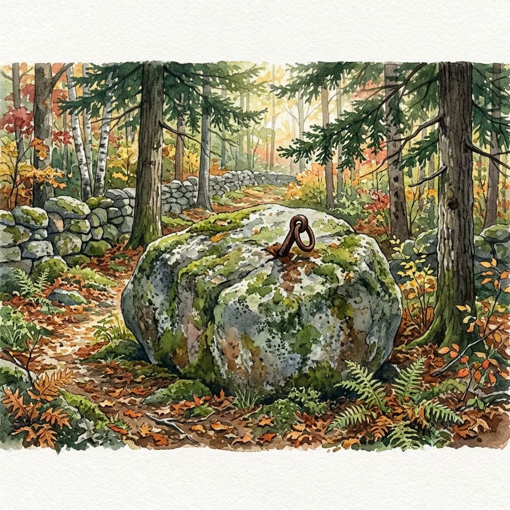 Illustrated view of Anchor Rock Trail