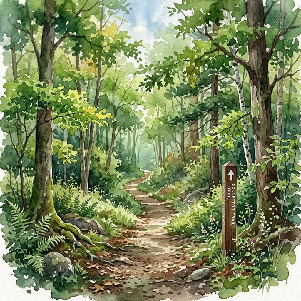 Illustrated view of Connector Trail