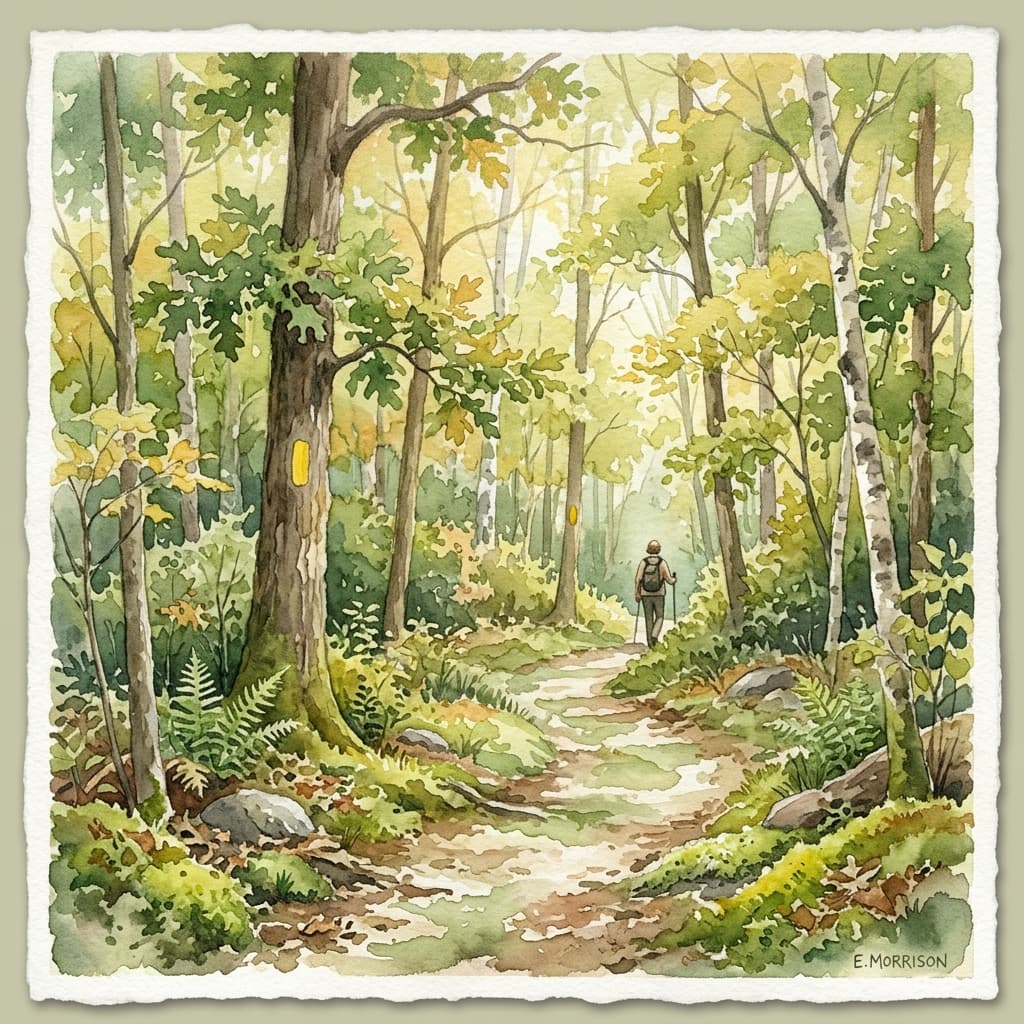 Illustrated view of Dolbear Trail