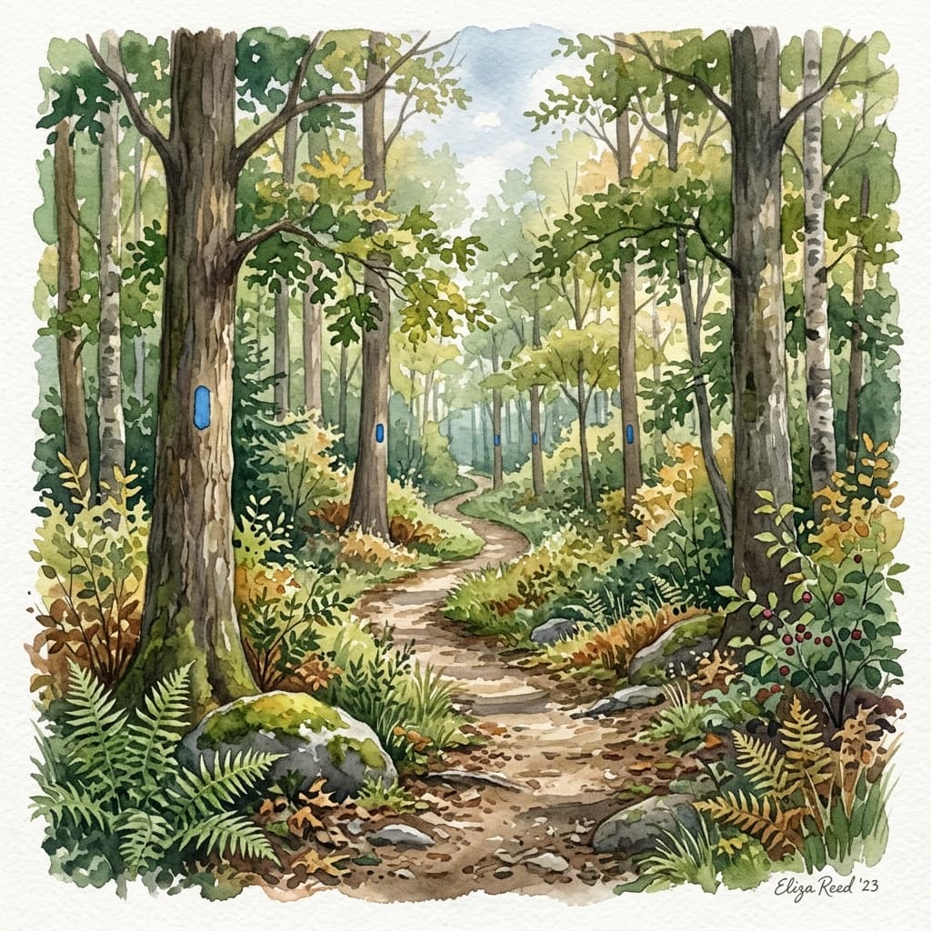 Illustrated view of Homestead Trail