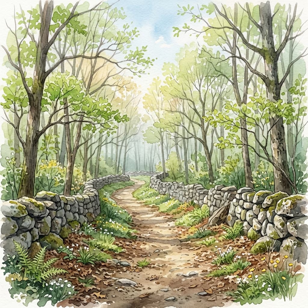 Illustrated view of Meadow Brook Uplands Loop