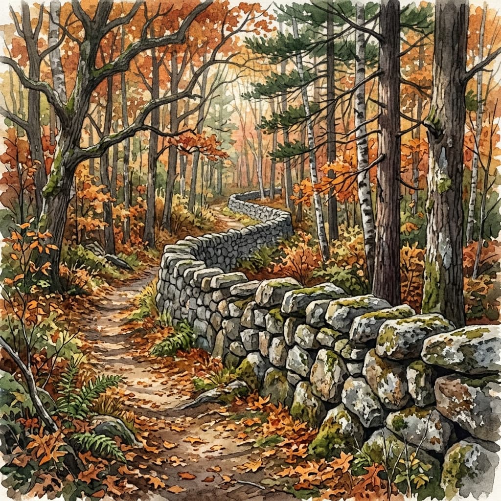 Illustrated view of Stonewall Trail