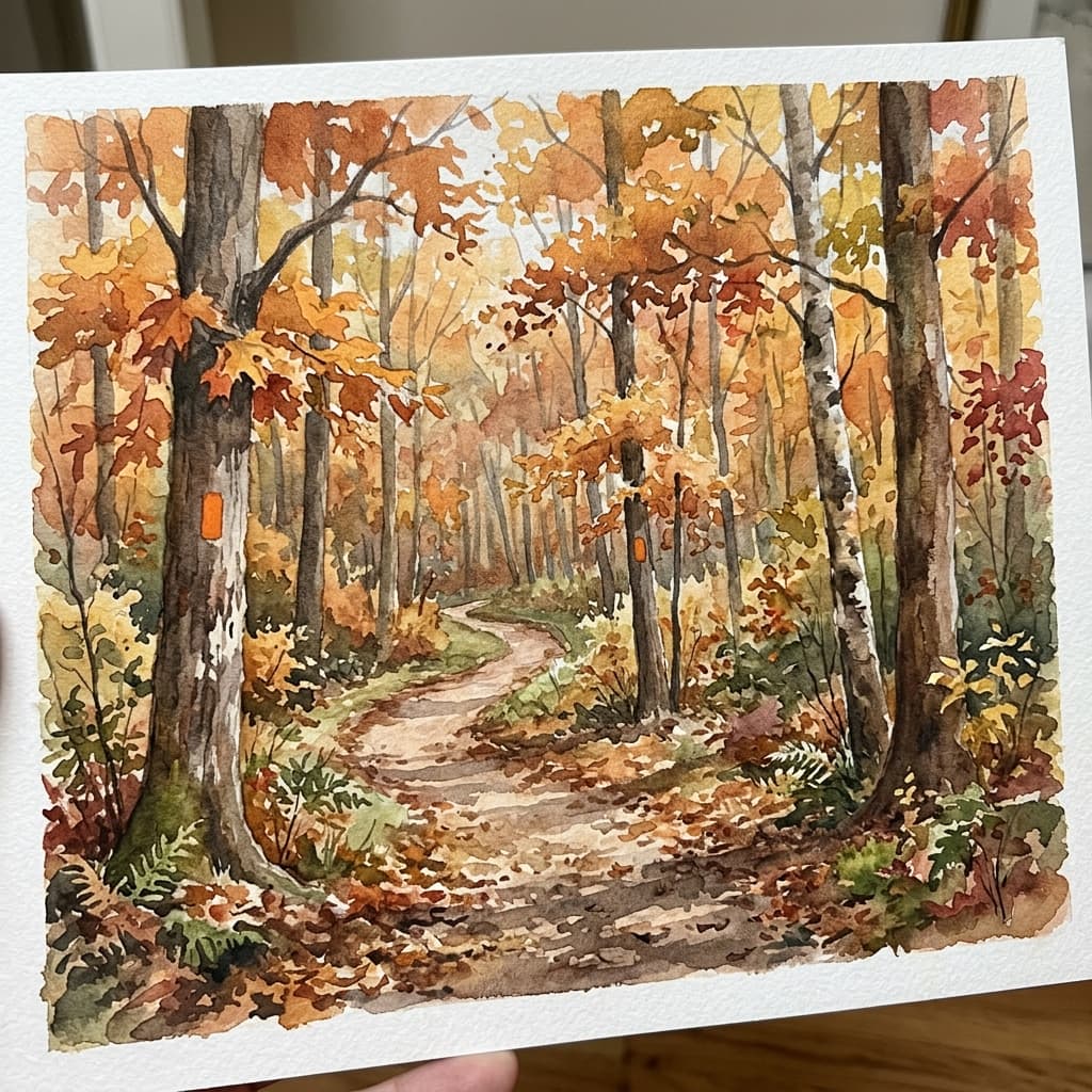 Illustrated view of Orange Trail