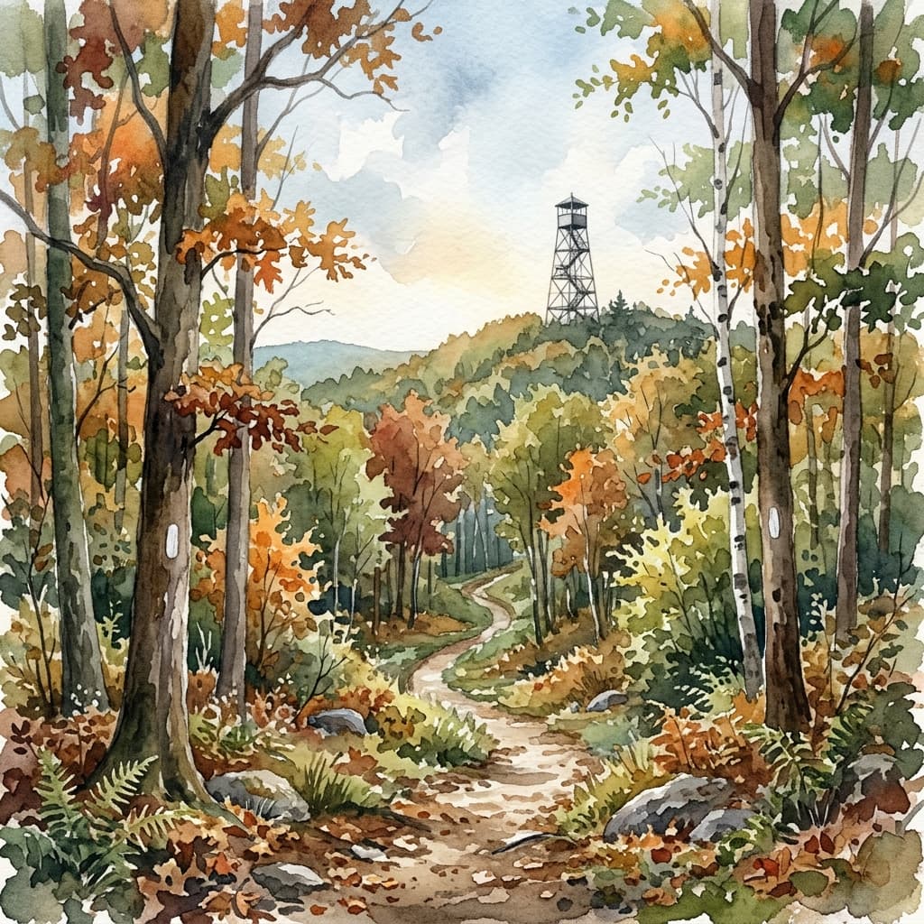 Illustrated view of White Trail