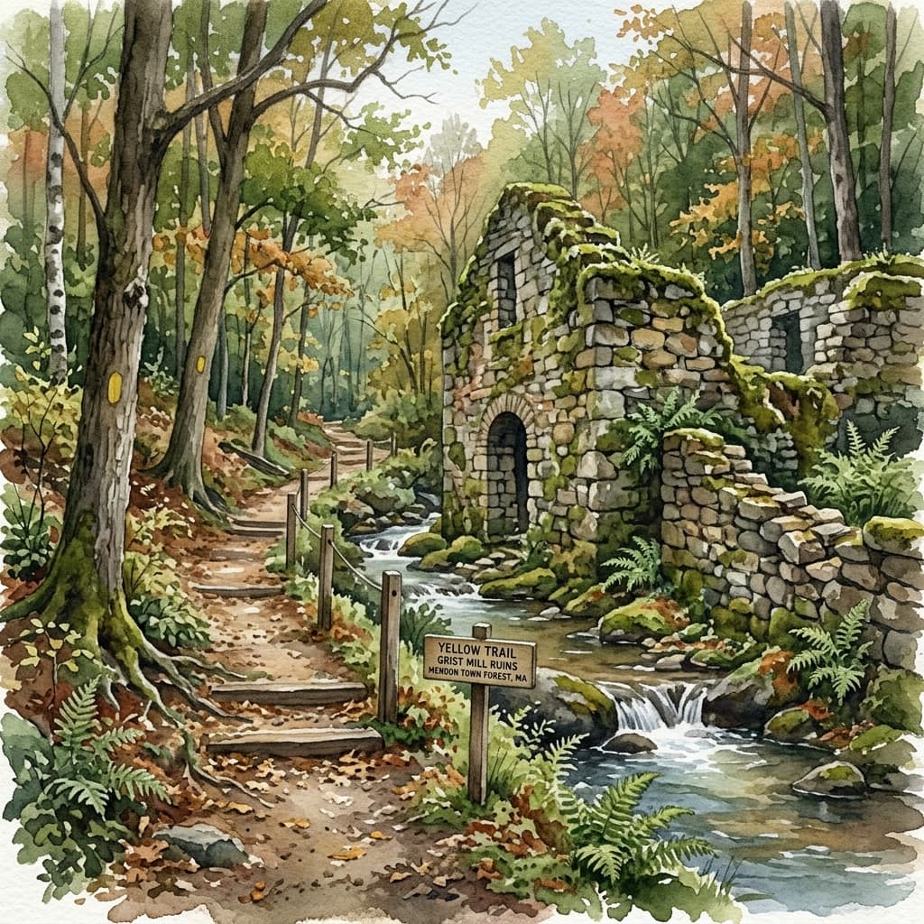 Illustrated view of Yellow Trail